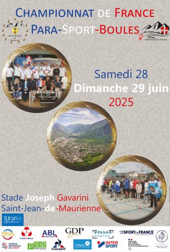 Affiche Para Sport Boules 2025 A4