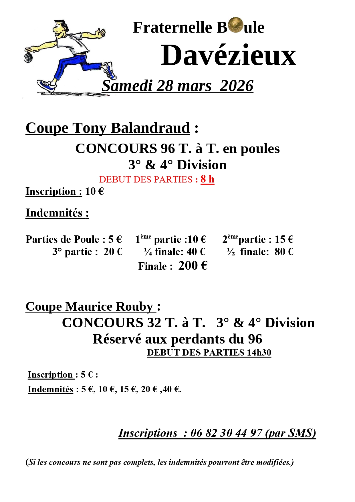 AFFICHE CONCOURS OFFICIEL TETE à Tête Mars 2026