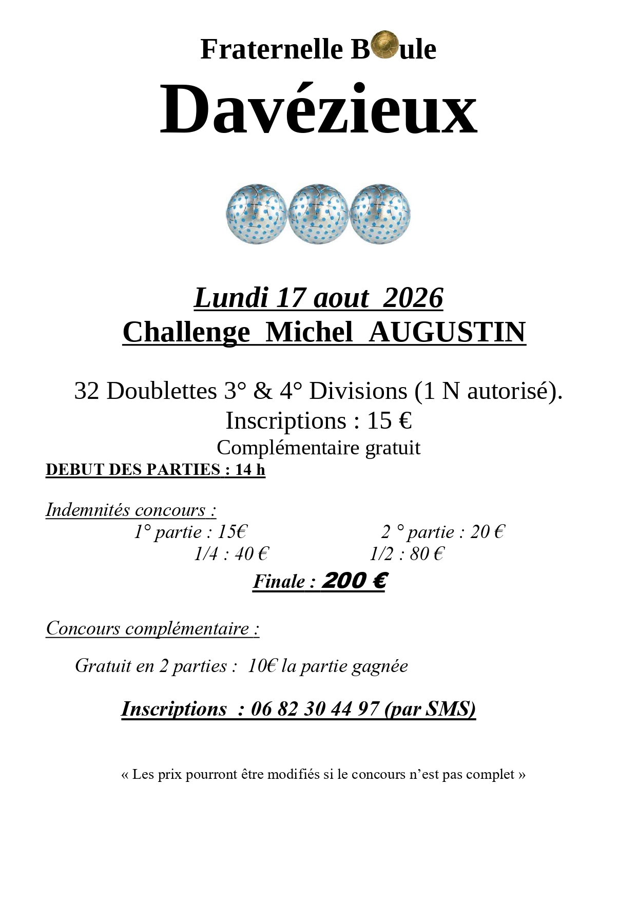 AFFICHE CONCOURS Augustin Aout 2026